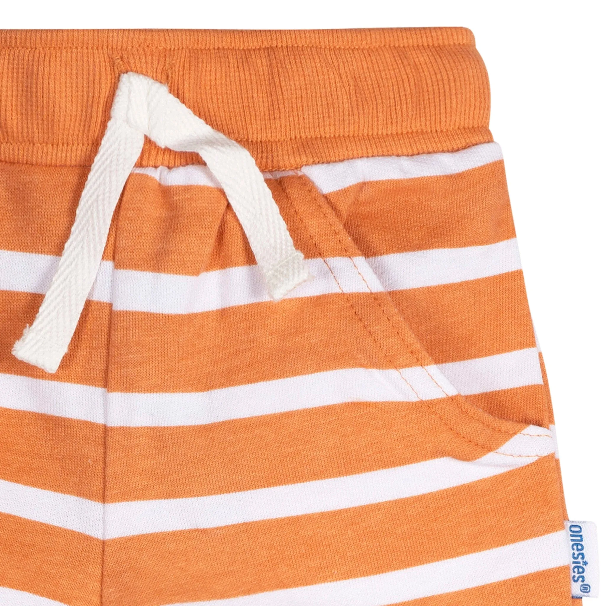 3-Pack Baby Neutral Stripes Shorts