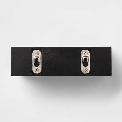 5pc Modern Wall Shelf Set Black - Project 62