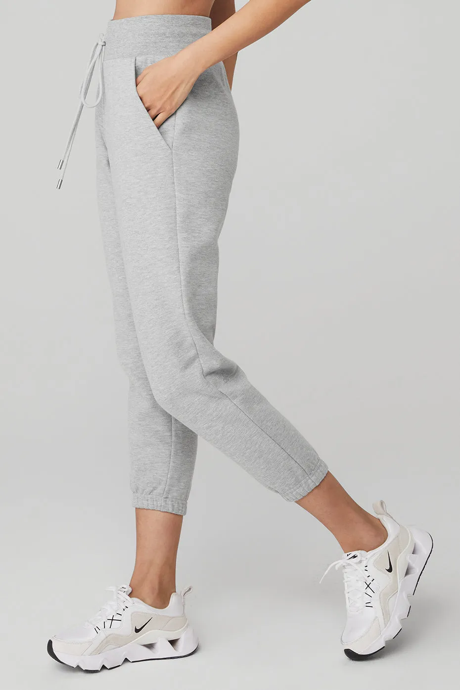 7/8 Easy Sweatpant - Athletic Heather Grey