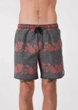 Afends Mens Baywatch Rose Chain - Elastic Waist Boardshort