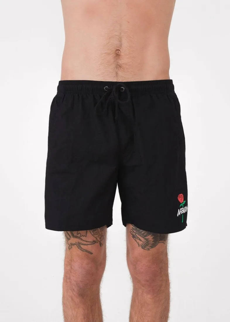 Afends Mens Baywatch Rose - Elastic Waist Boardshort