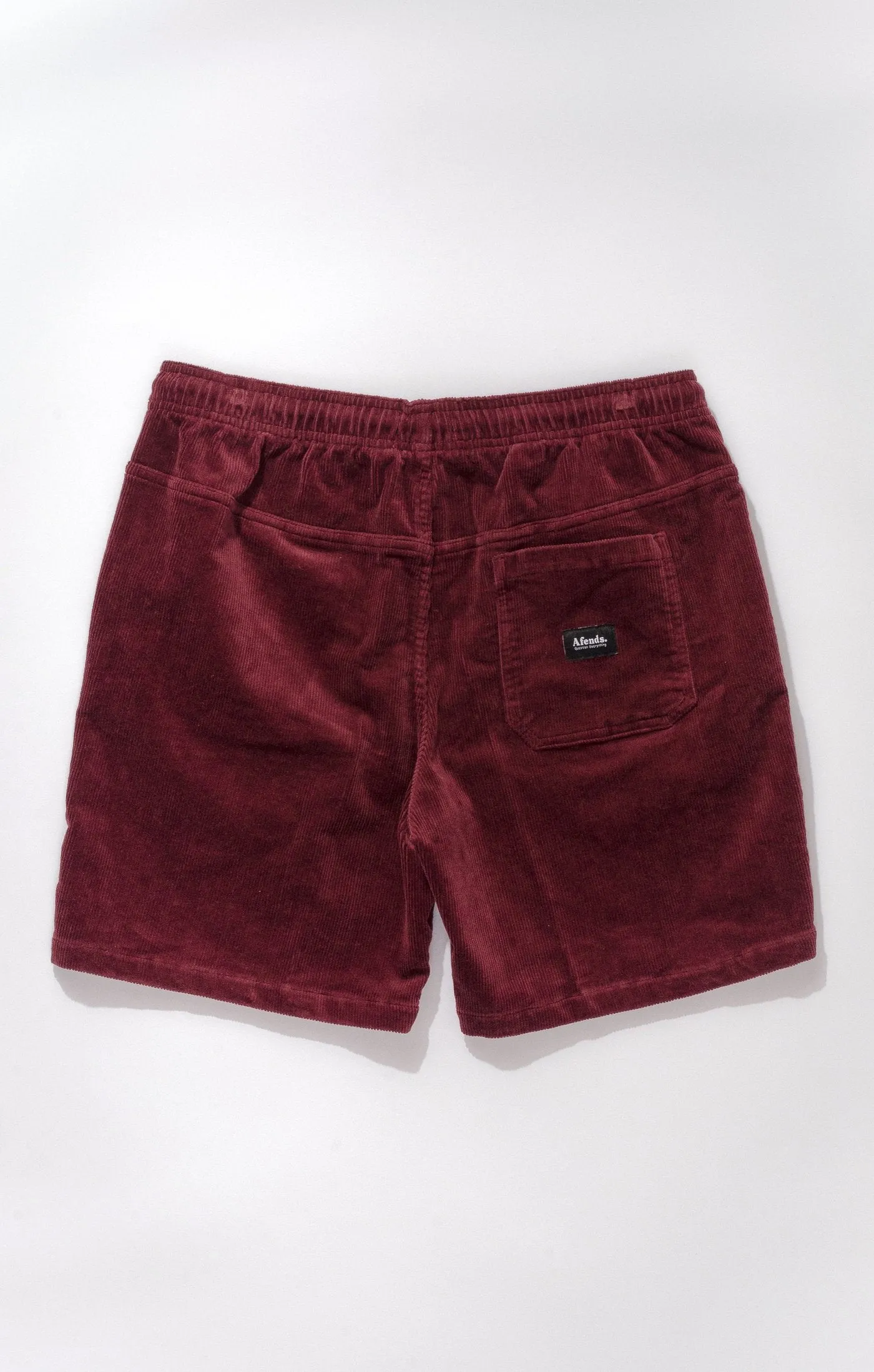 Afends Mens Stein Corduroy - Elastic Waist Walkshort