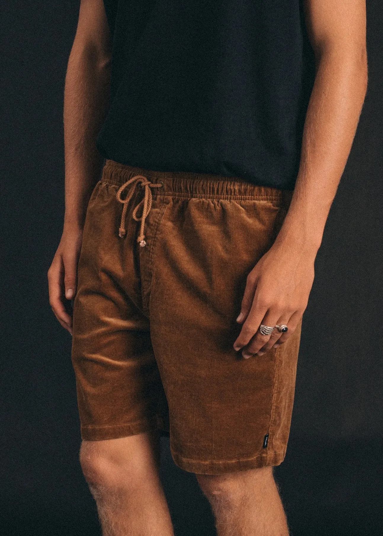 Afends Mens Stein Corduroy - Elastic Waist Walkshort