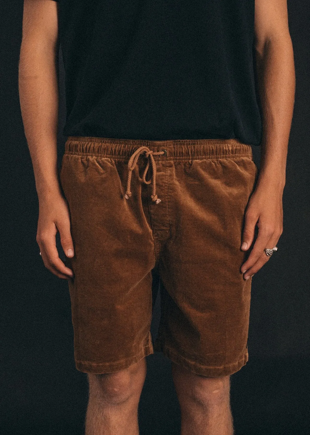 Afends Mens Stein Corduroy - Elastic Waist Walkshort