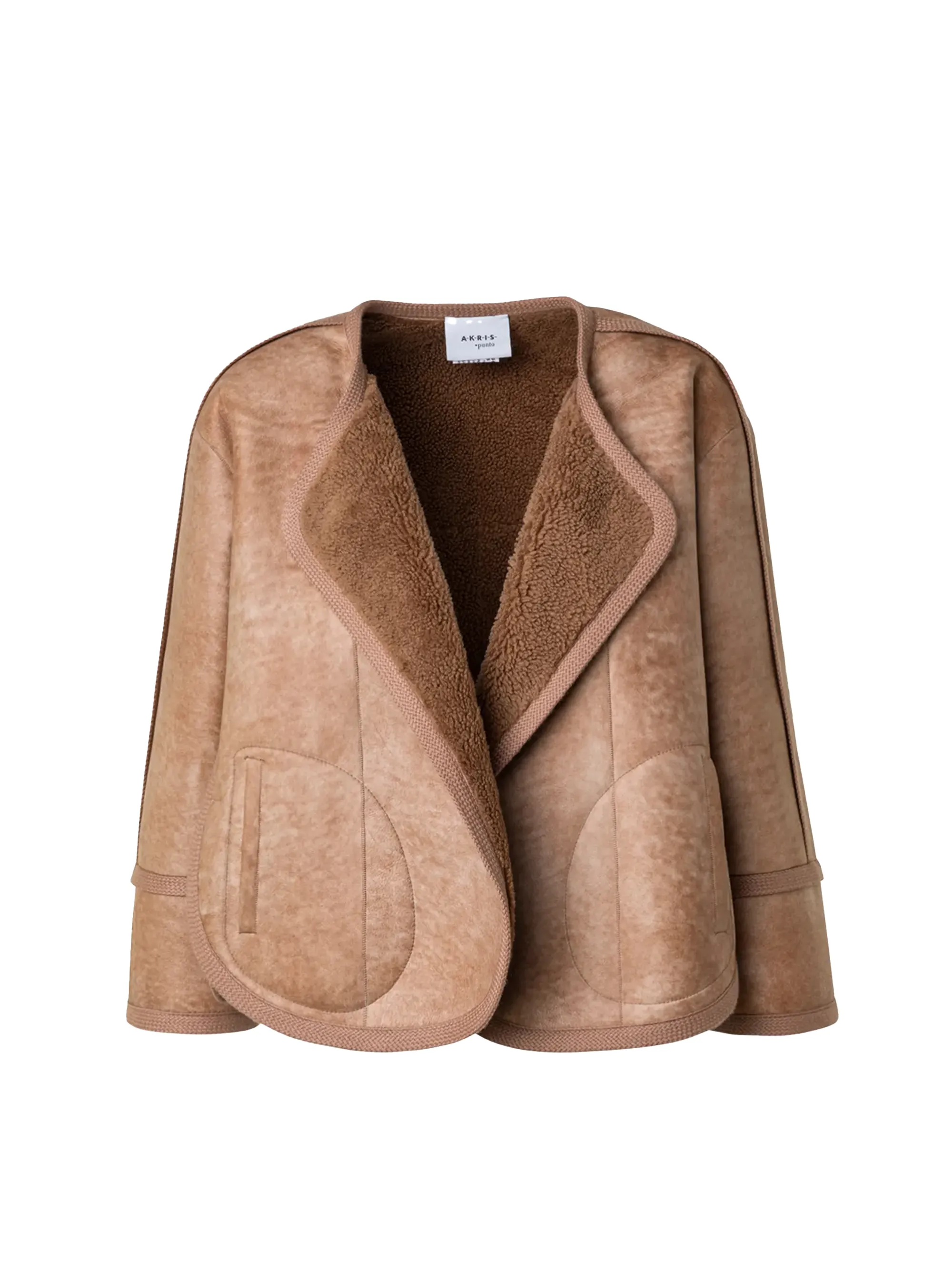 Akris Punto Reversible Lamb Shearling Short Jacket