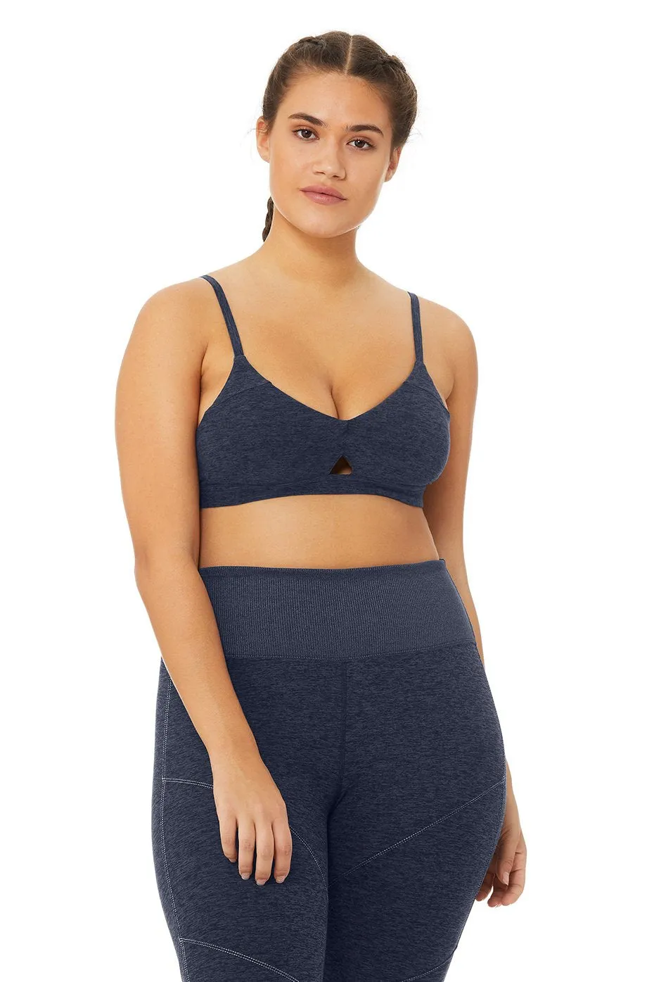 Alosoft Lounge Bra - Rich Navy Heather