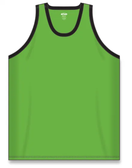 Athletic Knit (AK) B1325L-269 Ladies Lime Green/Black League Basketball Jersey