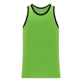 Athletic Knit (AK) B1325L-269 Ladies Lime Green/Black League Basketball Jersey