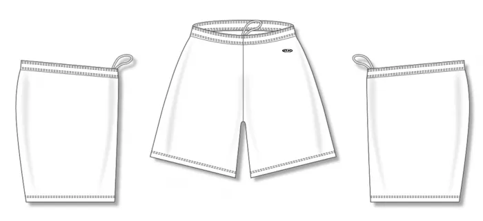 Athletic Knit (AK) BS1300M-000 Mens White Basketball Shorts