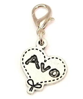 Avo Quilted Heart Zipper Pull