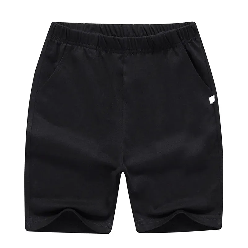 Big Kids Shorts Wholesale 3-12T Children Boys Casual Short Pajamas Classic Three-Colors Black White Gray School Girls Sweatpants