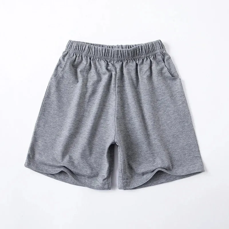 Big Kids Shorts Wholesale 3-12T Children Boys Casual Short Pajamas Classic Three-Colors Black White Gray School Girls Sweatpants