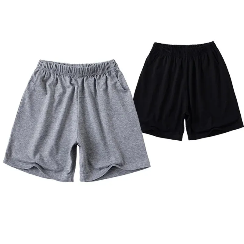 Big Kids Shorts Wholesale 3-12T Children Boys Casual Short Pajamas Classic Three-Colors Black White Gray School Girls Sweatpants