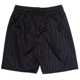 Black Unisex Shadow Stripe PE Short