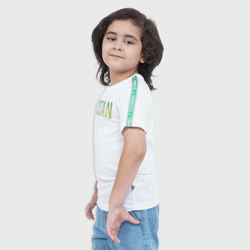 Boys T-Shirt Pakistan - B.White