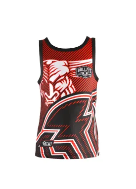 Bullzye Boys Charging Bull Singlet - Red - B1S3569141 - ON SALE