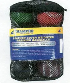 Champro Leather Weighted Baseball Training Set: CBB7S