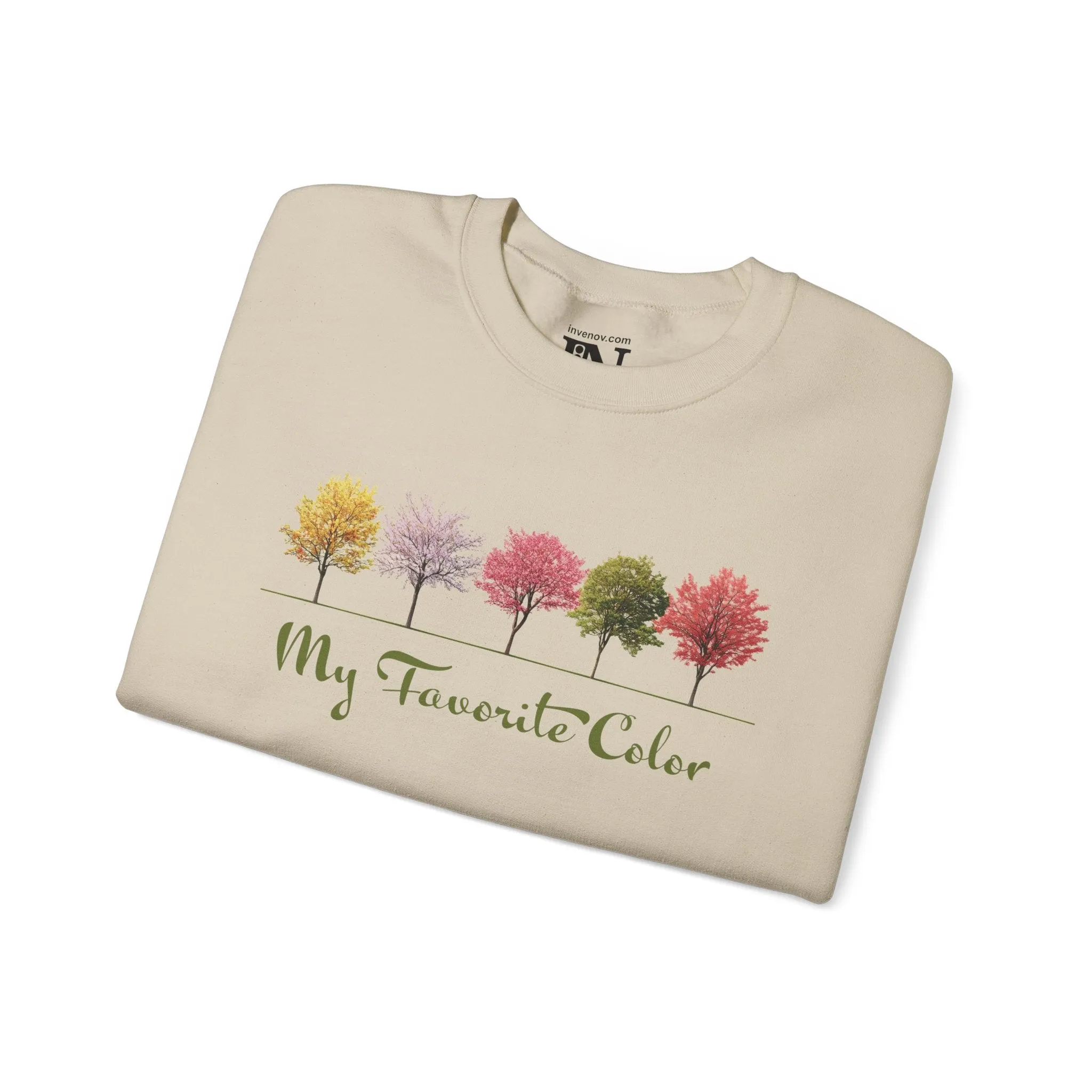 Colorful Spring Tree Unisex Sweatshirt, Nature Lover Gift, My Favorite Color, Tree Hugger Apparel, Pastel Tone Jumper, Springtime Fashion