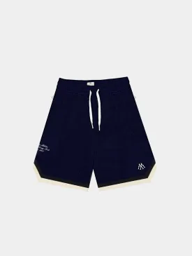 DARK BLUE BASKETBALL MESH SHORTS "M"