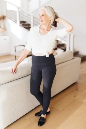 DOORBUSTER Living in Style High Waist Leggings in Charcoal