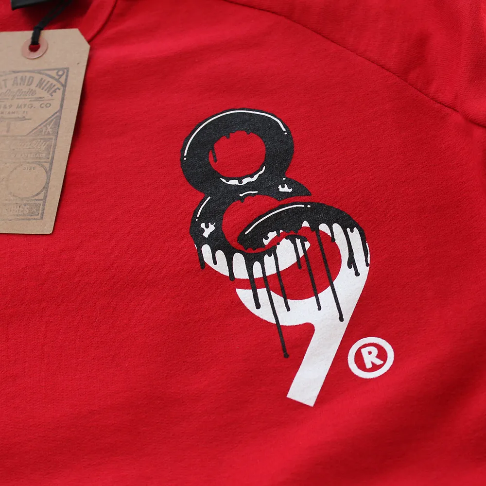 Drip Keys French Terry Raglan Red S/S