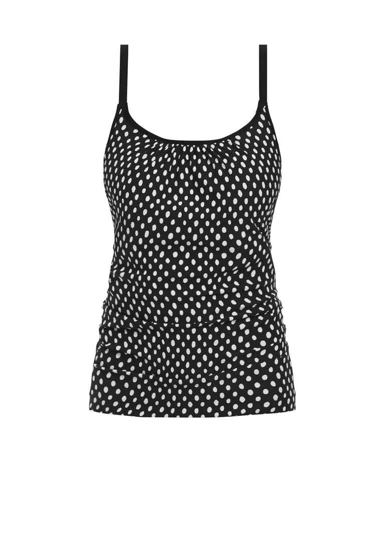 Fantasie Santa Monica Underwire Scoop Neck Tankini, Black and White