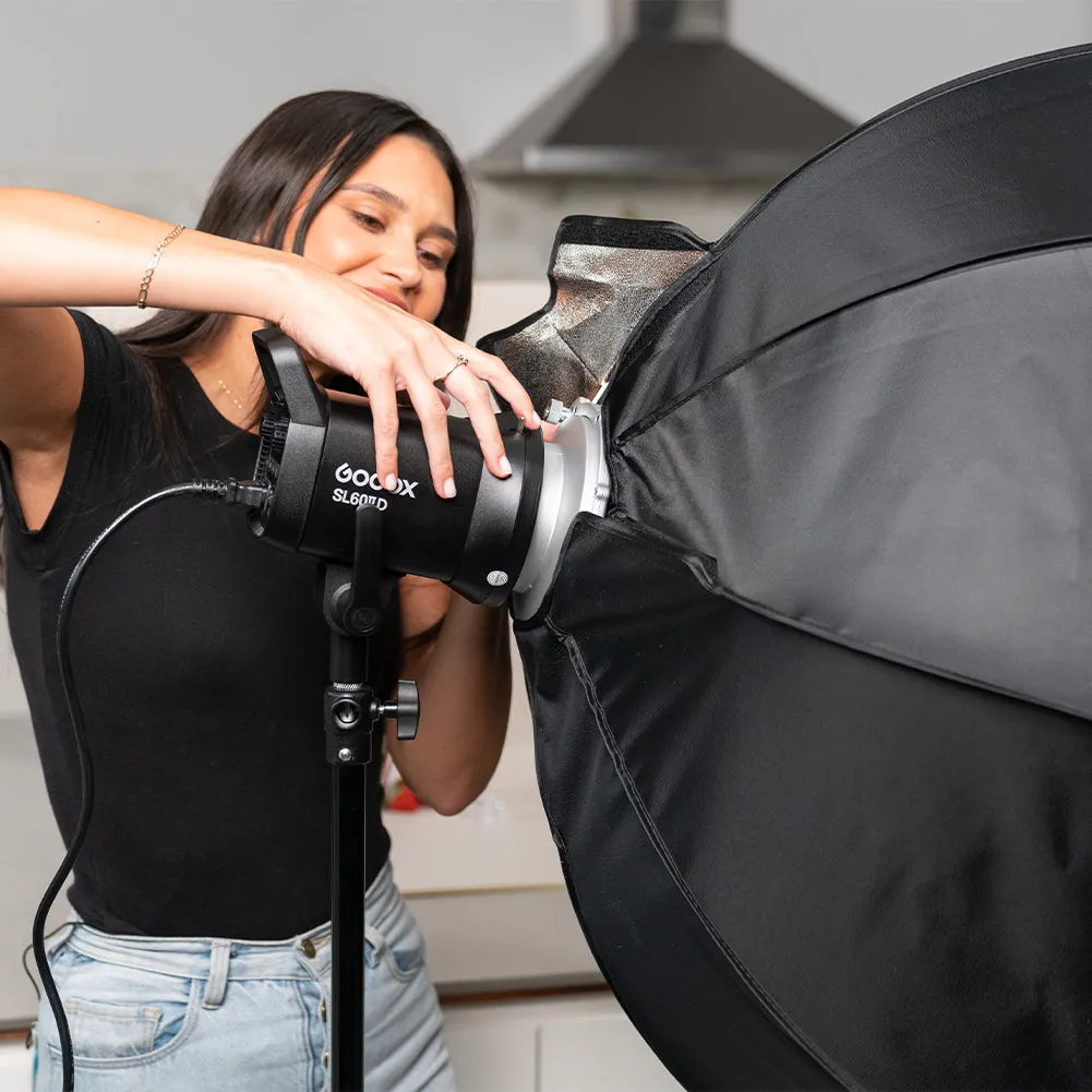 Godox 95cm / 37" Collapsible Octagon Softbox with Grid Light Modifier (Bowens)