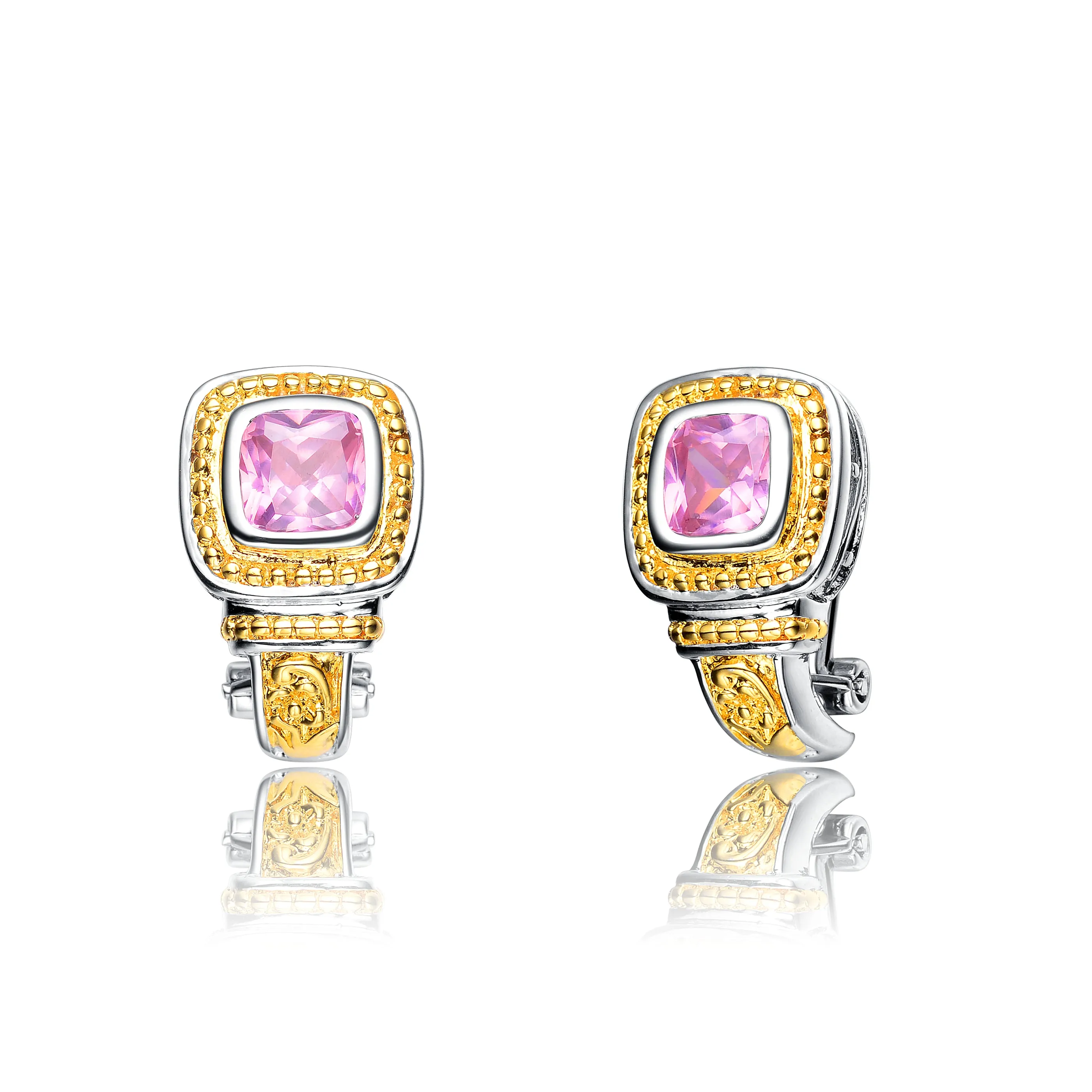 Gold Plated Pink Limited Time Special Earrings