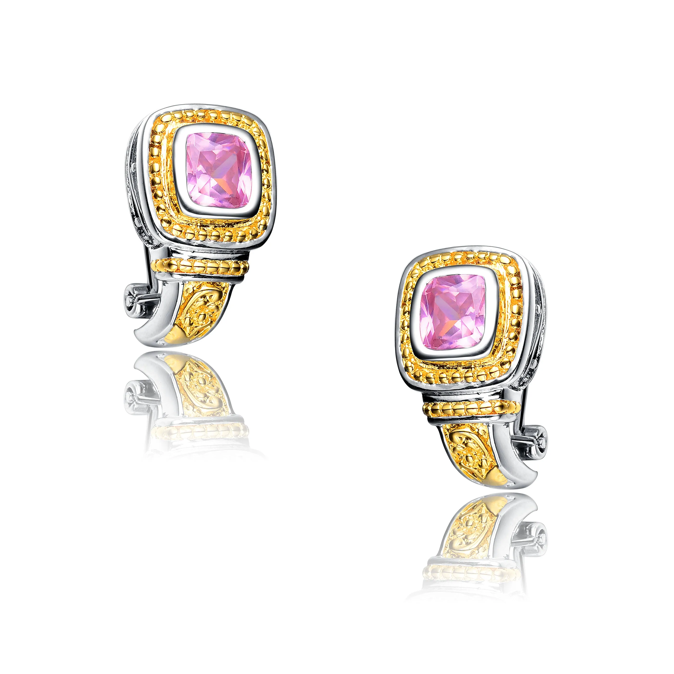 Gold Plated Pink Limited Time Special Earrings