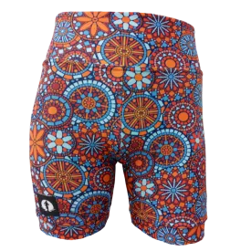 High Waist Funky Pants - Colourful Mosaic