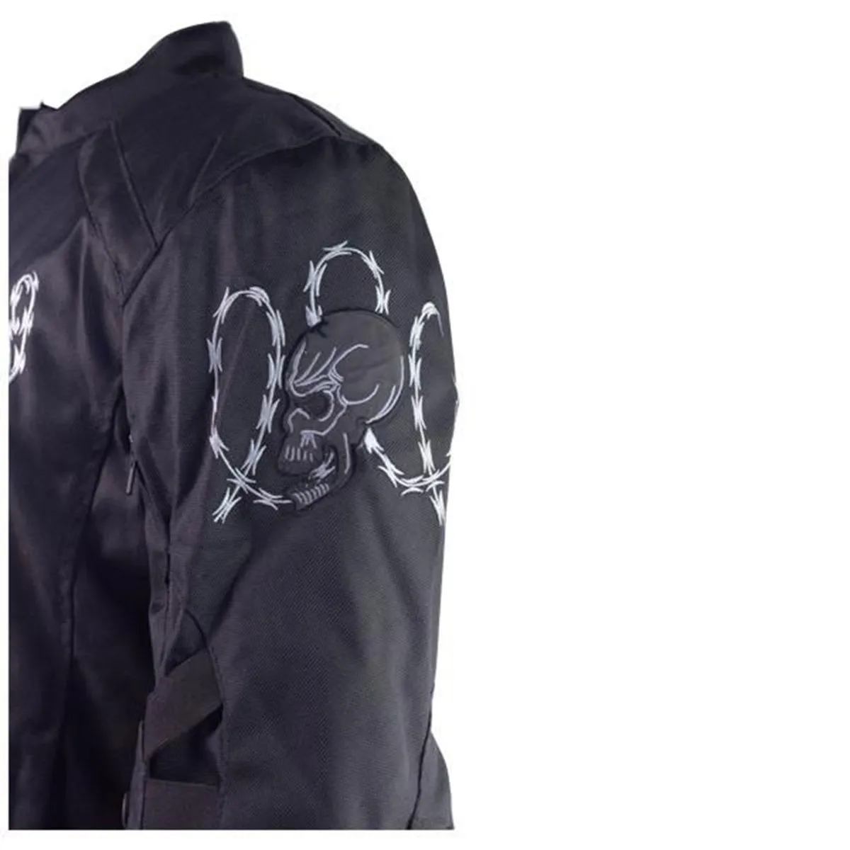 HMM1501 H/M Armored Jacket with Reflective Skulls and Razor Wire