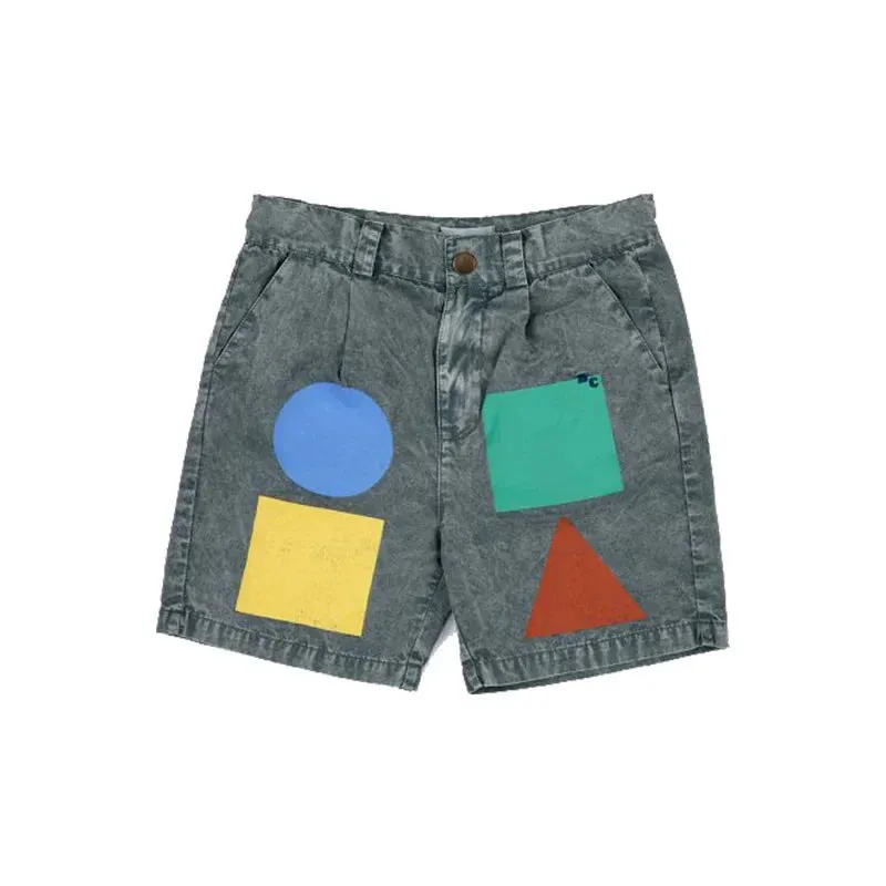 In stock! 2024 Summer INS Boys and Girls European American Style Cute Cartoon Denim Shorts Boys' Sports Pants Children's Pants