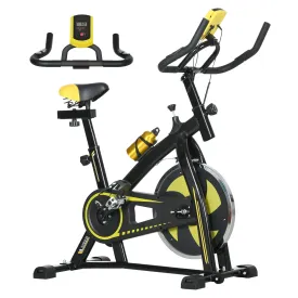 Indoor Exercise Bike Stationary Bike for Home Gym Workout, Yellow