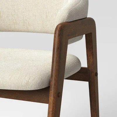 Ingleside Open Back Upholstered Wood Frame Dining Chair Linen - Project 62