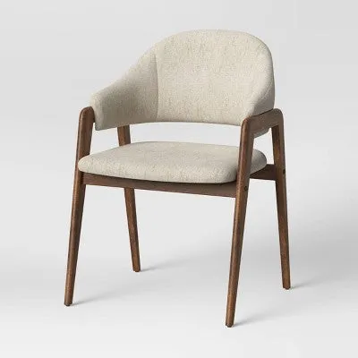 Ingleside Open Back Upholstered Wood Frame Dining Chair Linen - Project 62