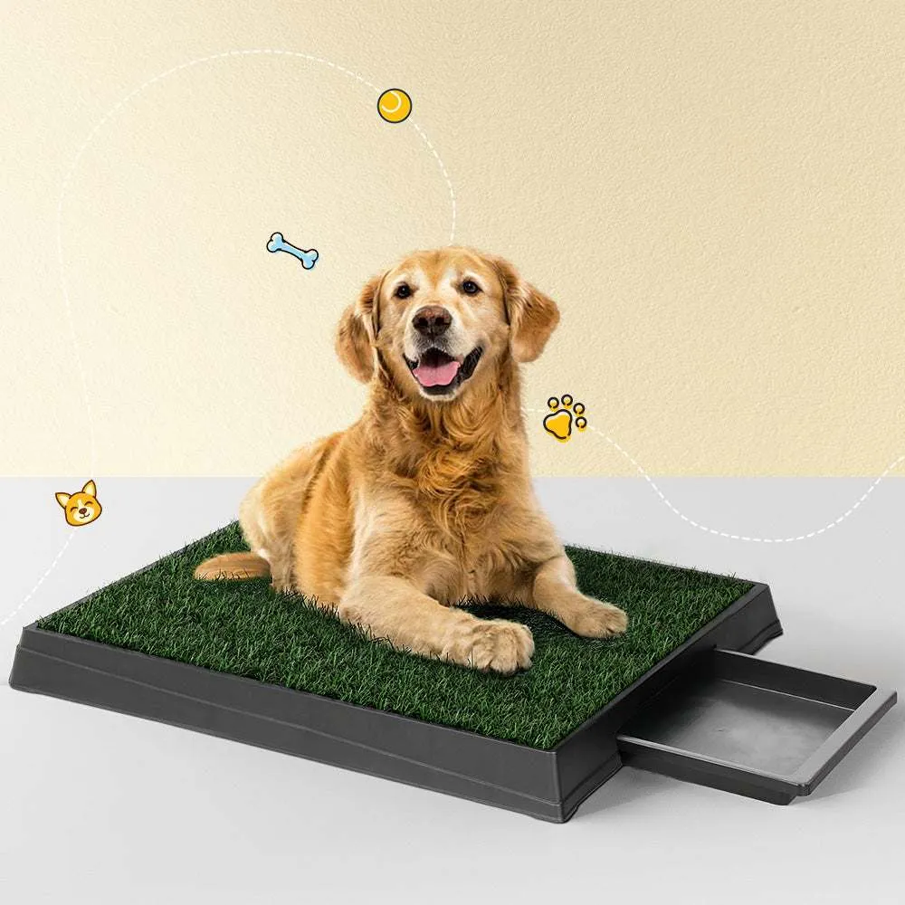 i.Pet Pet Training Pad Dog Potty Toilet Large Loo Portable With Tray Grass Mat