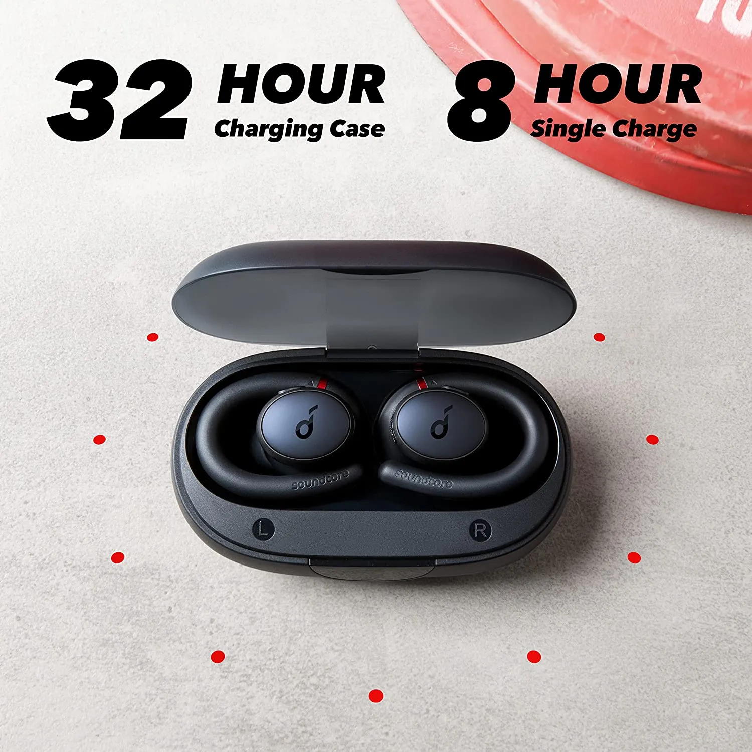 ITEM# 0129   Soundcore Sport X10 True Wireless Bluetooth Sport Earbuds, Rotatable Over-Ear Hooks for Ultimate Comfort and Secure Fit, Deep Bass, IPX7 Waterproof, Sweatproof, Fast Charge, App, Gym, Running (Watch Video)