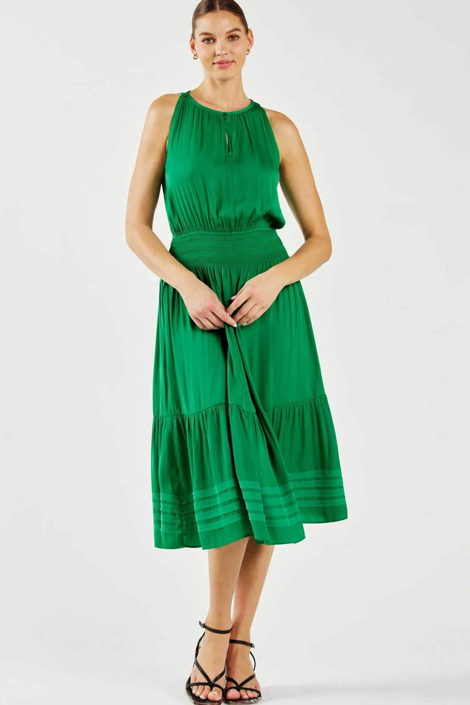 Kelly Sway Dress-Green