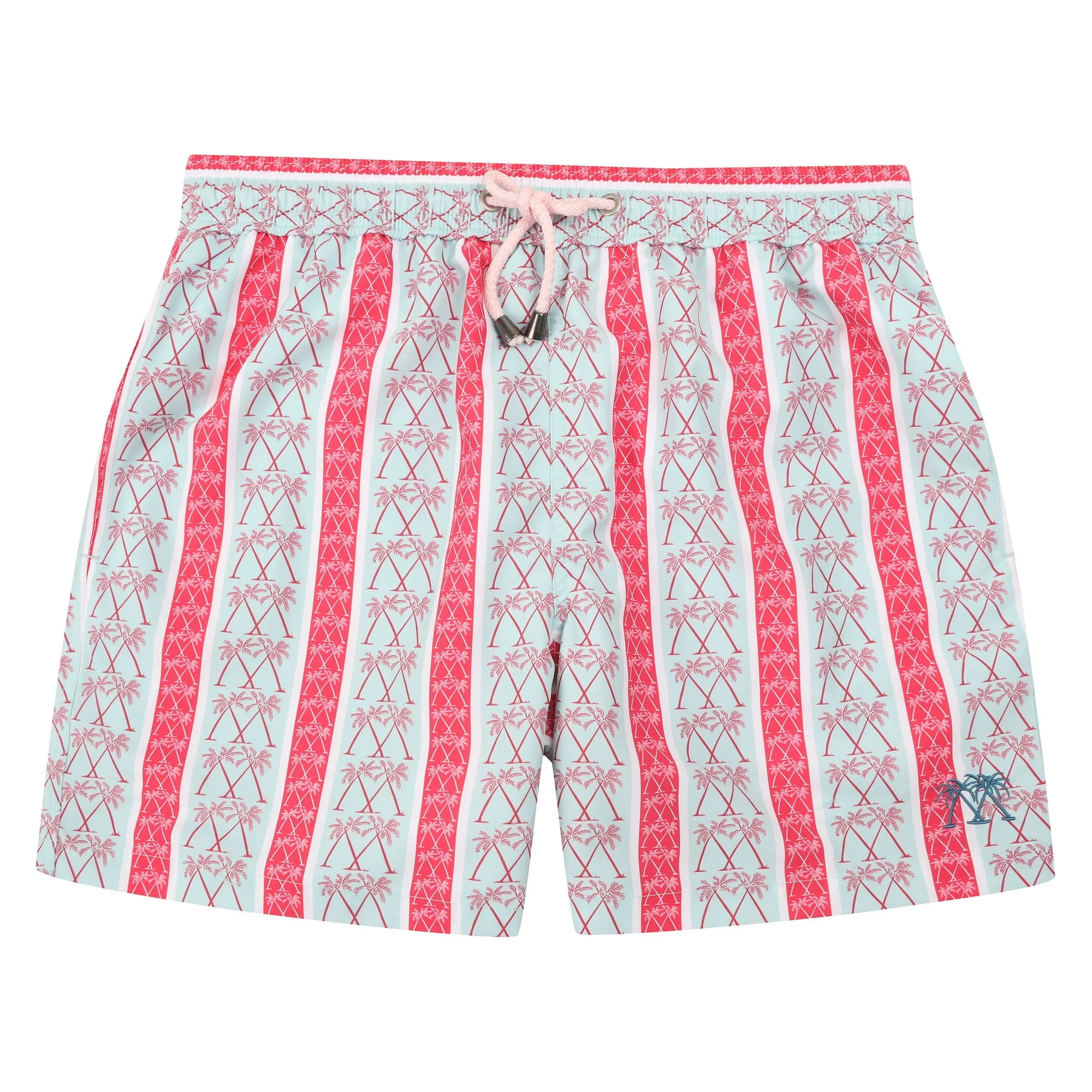 Kids' Swim Shorts PALM STRIPE