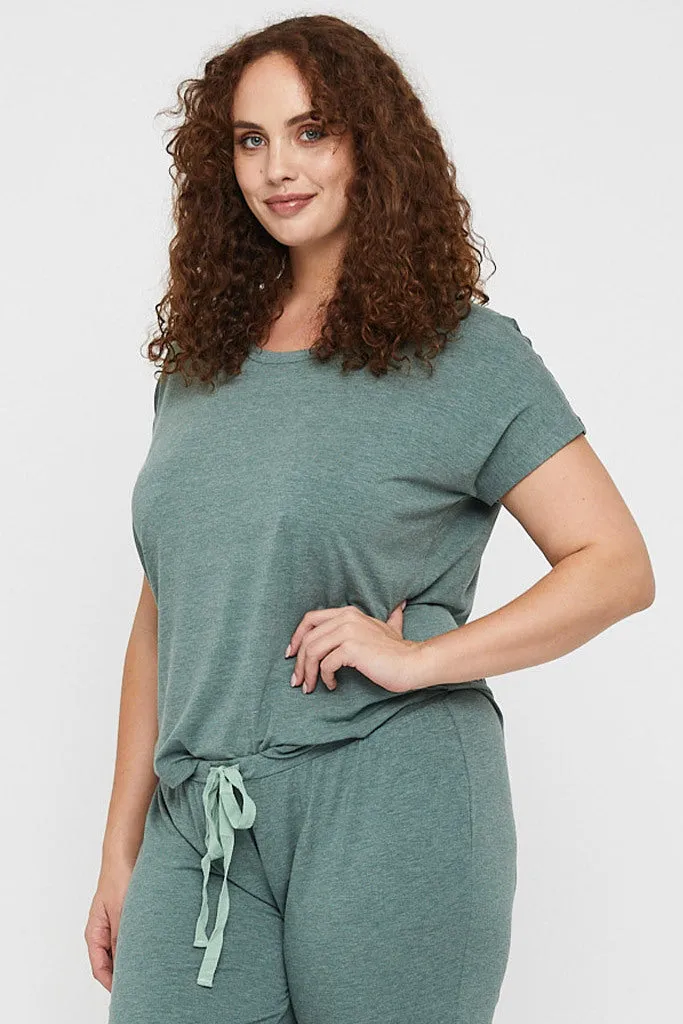 Lounge Tee - Moss Green