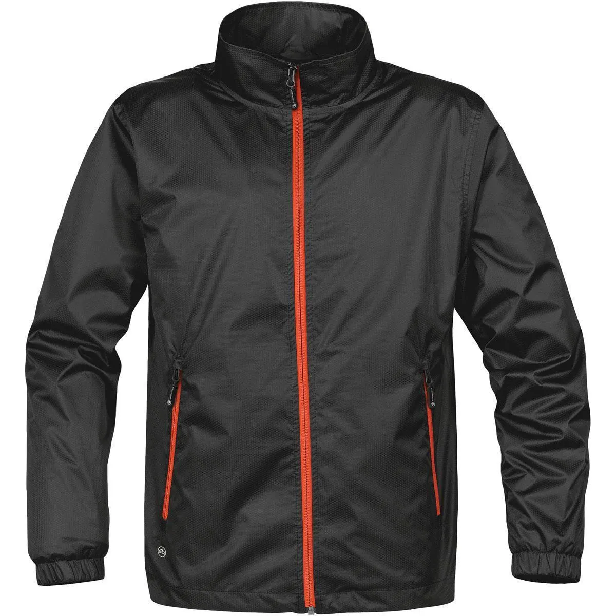 Mens Axis Shell Jacket Black/Orange