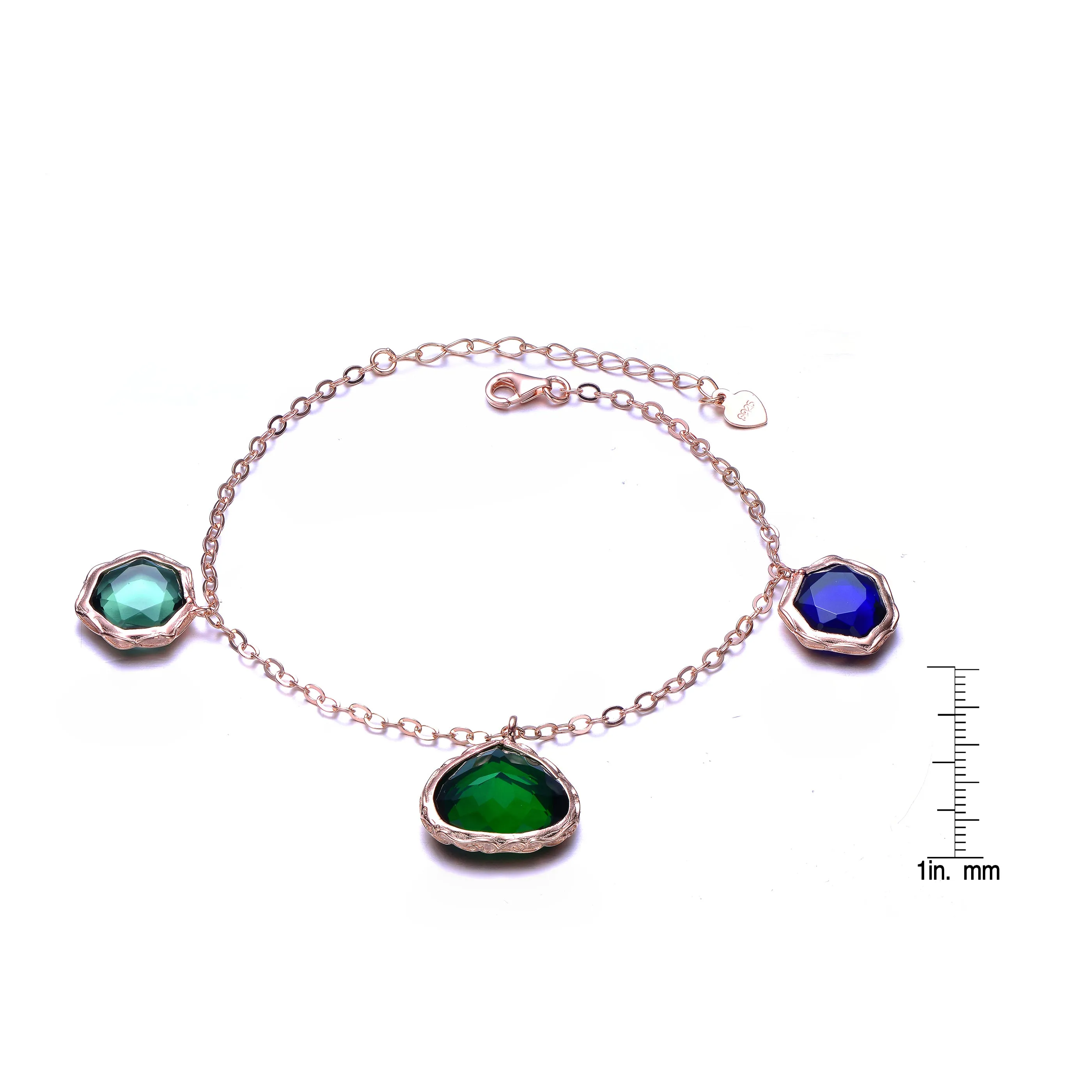 Multi-Colored Cubic Zirconia Bracelet