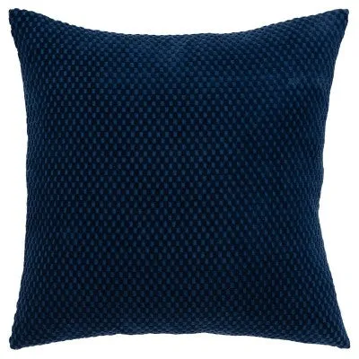 New - 20"x20" Oversize Solid Square Throw Pillow Cover Navy Blue - Rizzy Home