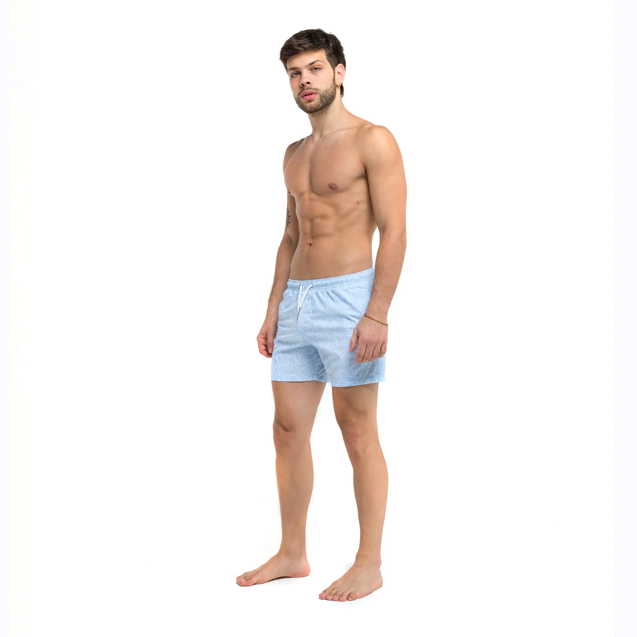 Ocean Motion - 5" Swim Trunks   Compression Liner