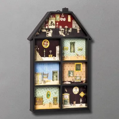 Open Box - 20" Haunted House Light Up Halloween Countdown Calendar - John Derian