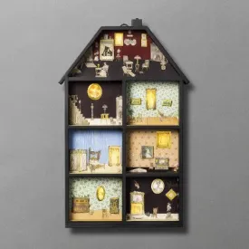 Open Box - 20" Haunted House Light Up Halloween Countdown Calendar - John Derian