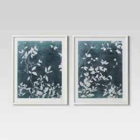 Open Box - (Set of 2) 24" x 30" All Over Floral Framed Posters - Threshold