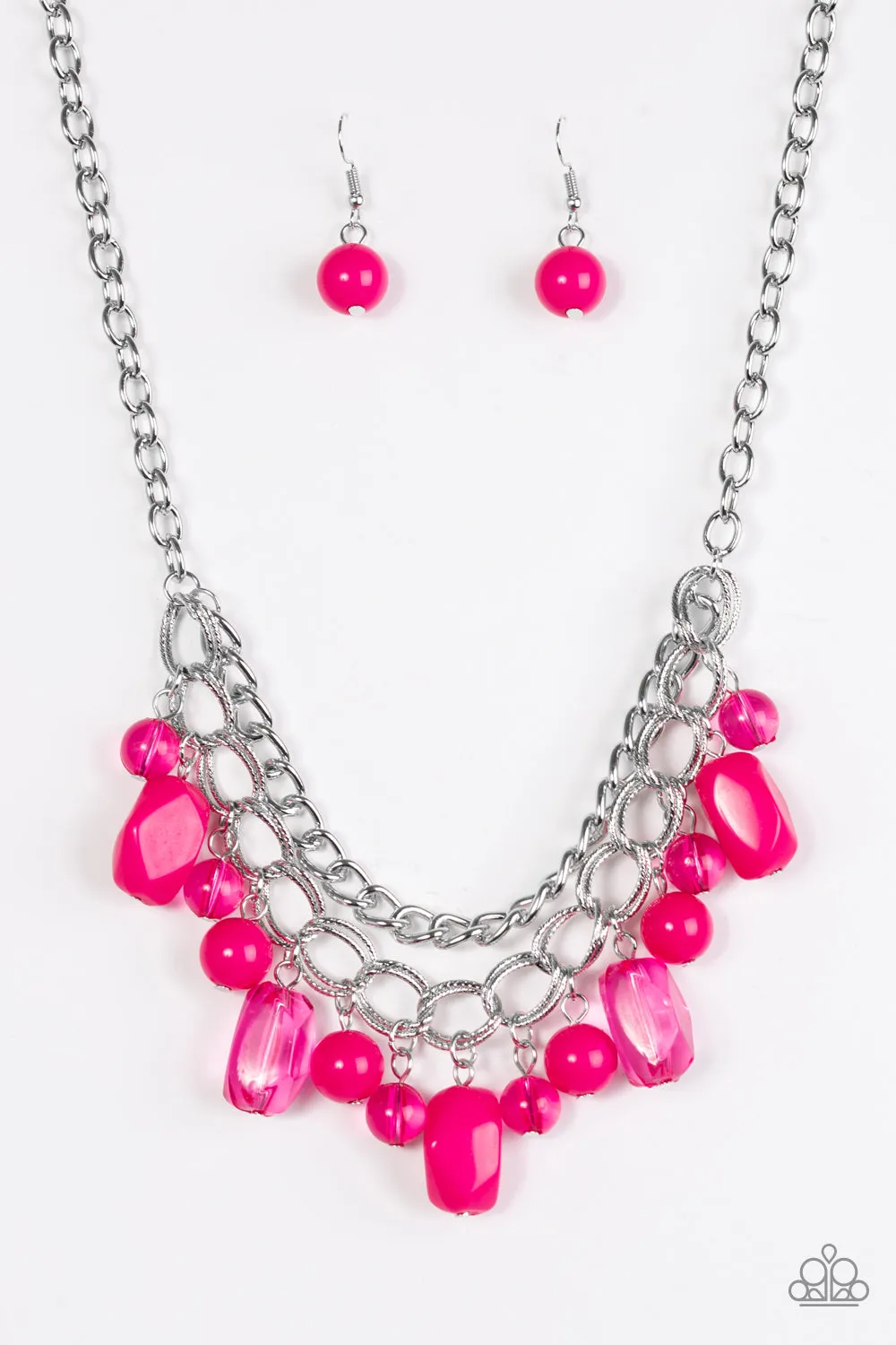 Open Door Jewelry - Brazilian Bay - Pink Necklace - Paparazzi Accessories