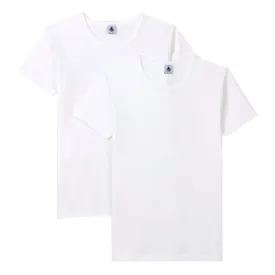 Petit Bateau Set of 2 White T-Shirts