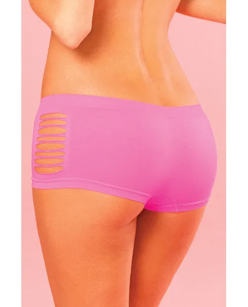 Pink Lipstick Sweat Pure Performance Side Slash Hot Short Pink